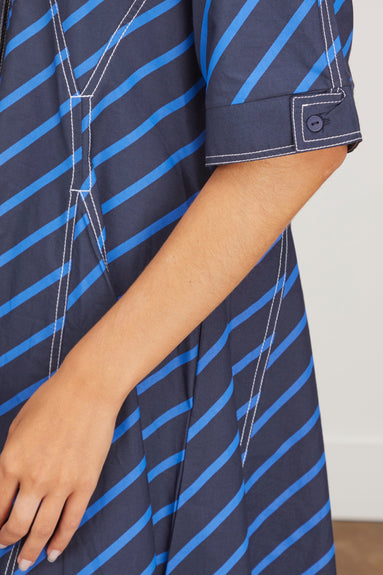 Lovebirds Dresses Stripe Dress in Navy Indigo Stripe