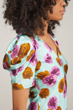 Lee Mathews Cocktail Dresses Bloom Dress in Aqua Lee Mathews Bloom Dress in Aqua