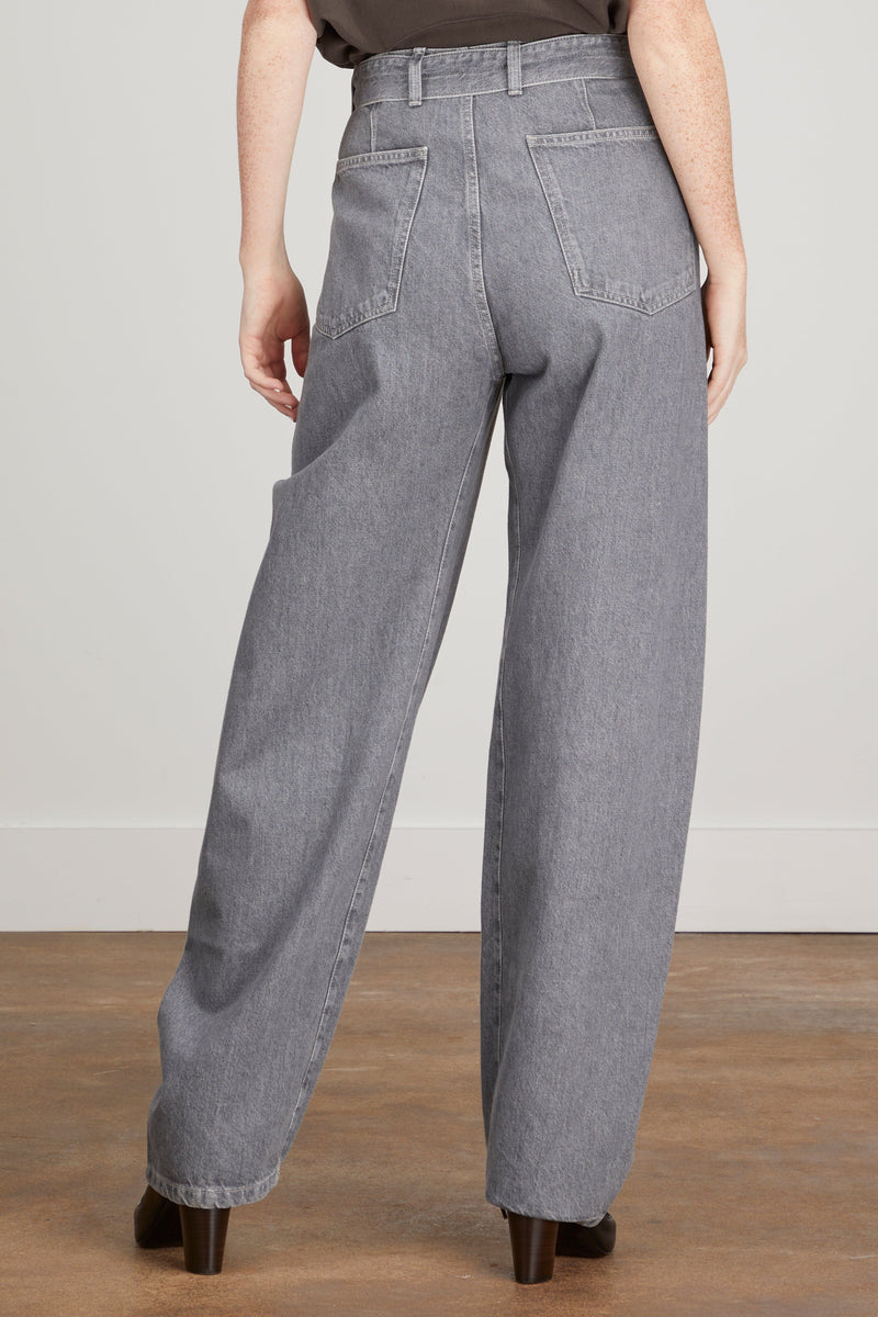 Lemaire Twisted Belted Pant in Denim Stone Grey – Hampden Clothing