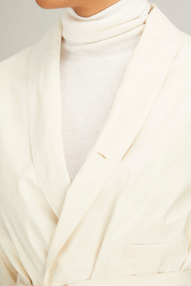 Lemaire Jackets Belted Jacket in Light Cream