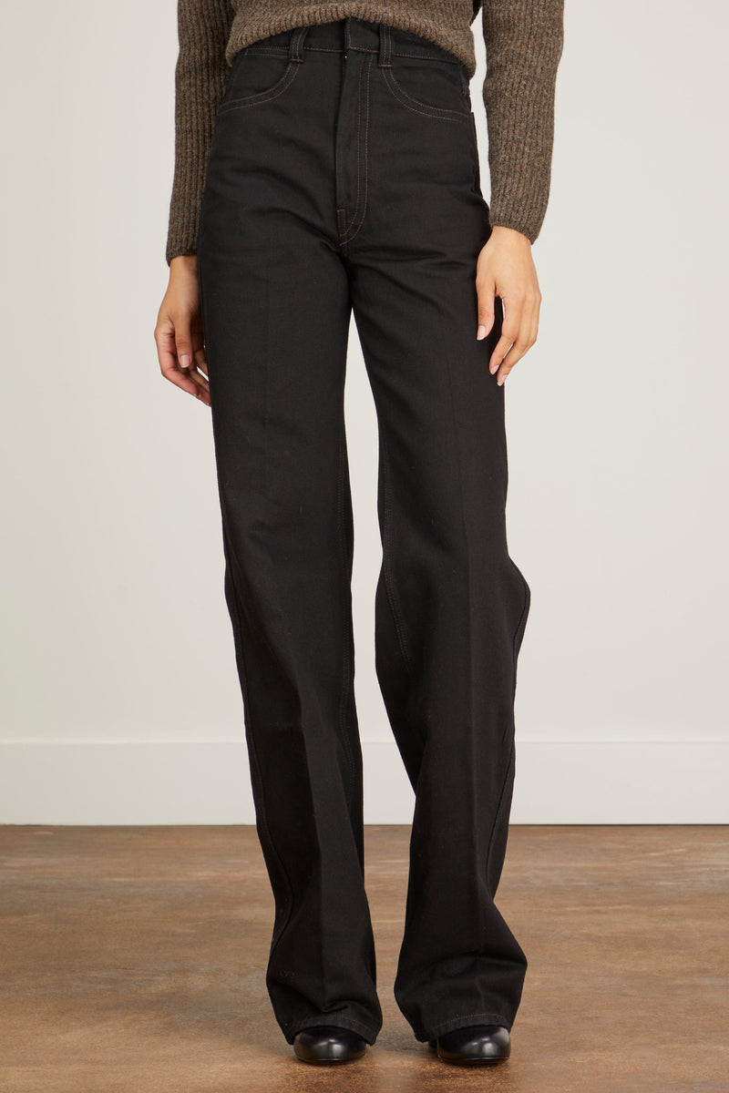 Lemaire Denim High Waisted Pant in Black – Hampden Clothing