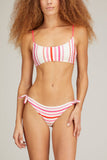 Lemlem Swimwear Eshe Side Tie Bikini Bottom in Pink
