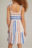 Lemlem Dresses Eskedar Midi Cascade Dress in Stripe Seashell Lemlem Eskedar Midi Cascade Dress in Stripe Seashell