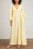 Lisa Marie Fernandez Dresses Carolyn Dress in Pale Yellow Stripe