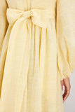 Lisa Marie Fernandez Dresses Carolyn Dress in Pale Yellow Stripe