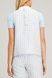 Lisa Marie Fernandez Tops Sleeveless Trapeze Top in Vintage Blue Gingham Lisa Marie Fernandez Sleeveless Trapeze Top in Vintage Blue Gingham