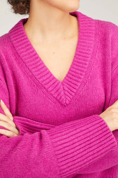 Lisa Yang Sweaters Aletta Sweater in Mulberry