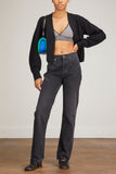 Lisa Yang Tops Capucine Bralette in Black/Cream Jacquard