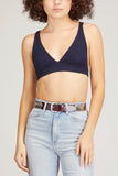 Lisa Yang Tops Capucine Bralette in Navy