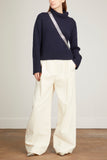 Lisa Yang Sweaters Fleur Sweater in Navy