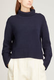 Lisa Yang Sweaters Fleur Sweater in Navy