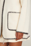 Lisa Yang Sweaters Joline Cardigan in Cream
