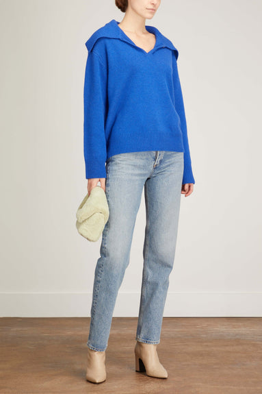 Lisa Yang Sweaters Dorothy Sweater in Cobalt Blue