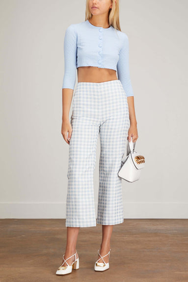 Lisa Marie Fernandez Pants Straight Leg Trouser in Vintage Blue Lisa Marie Fernandez Straight Leg Trouser in Vintage Blue