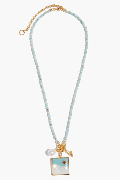 Lizzie Fortunato Necklaces Lake Necklace in Light Blue Lizzie Fortunato Lake Necklace in Light Blue