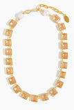 Lizzie Fortunato Necklaces Lisboa Collar in Peach Lizzie Fortunato Lisboa Collar in Peach