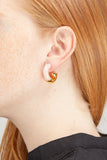 Lizzie Fortunato Earrings Infinity Hoops in Dove Lizzie Fortunato Infinity Hoops in Dove