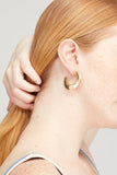 Lizzie Fortunato Earrings Saucer Hoops in Gold Lizzie Fortunato Saucer Hoops in Gold