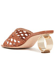 Loeffler Randall Shoes Brette Woven Sandal in Timber Brown