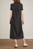 Loulou Studio Dresses Bira Buttoned Long Dress in Black