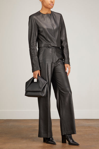 Loulou Studio Jackets Bor Leather Jacket in Black