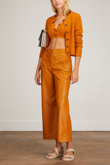 Loulou Studio Tops Naga Bra Top in Safran