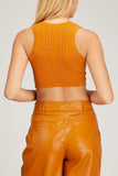 Loulou Studio Tops Naga Bra Top in Safran