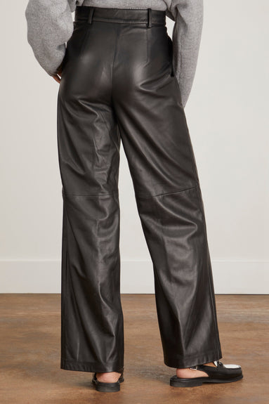 Loulou Studio Pants Noro Leather Pant in Black