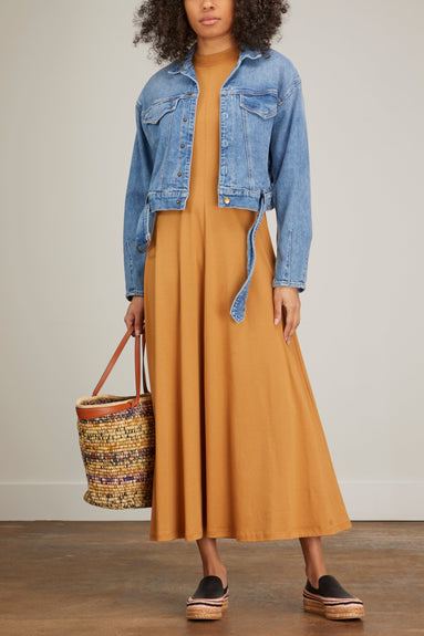 Loulou Studio Dresses Sola Long Dress in Camel