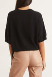 Loulou Studio Sweaters Short Sleeve Sweater in Black Loulou Studio Short Sleeve Sweater in Black