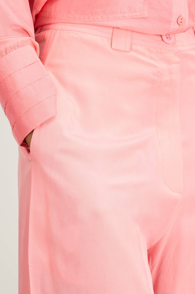 Lovebirds Pants Straight Fit Trouser in Pink