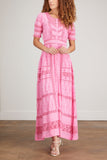LoveShackFancy Dresses Kylen Victorian Maxi Dress in Hot Pink