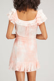 LoveShackFancy Dresses Kamie Dress in Peach Twist Hand Dye