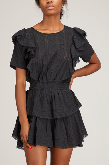 LoveShackFancy Dresses Natasha Dress in Black LoveShackFancy Natasha Dress in Black