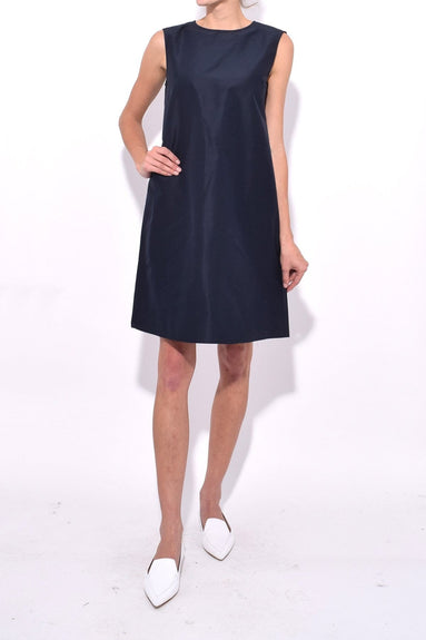 Mansur Gavriel Clothing Cotton Silk Taffeta Mini Dress in Blu