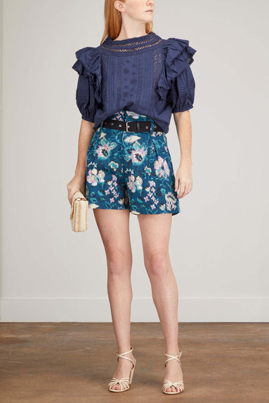 Maria Cher Tops Melilla Gaia Short Sleeve Top in Marine Maria Cher Melilla Gaia Short Sleeve Top in Marine