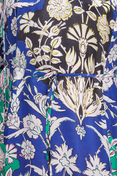 Maria Cher Dresses Sea Horse Maxi Dress in Blue Mix