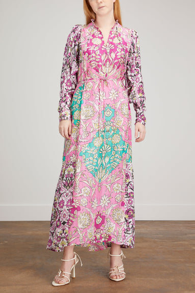 Maria Cher Dresses Sea Horse Maxi Dress in Pink Mix