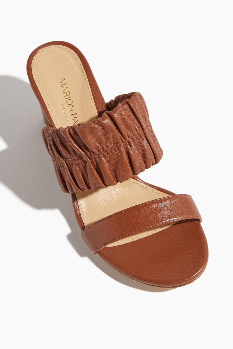 Marion Parke Margo 70 Wedge in Tan Hampden Clothing