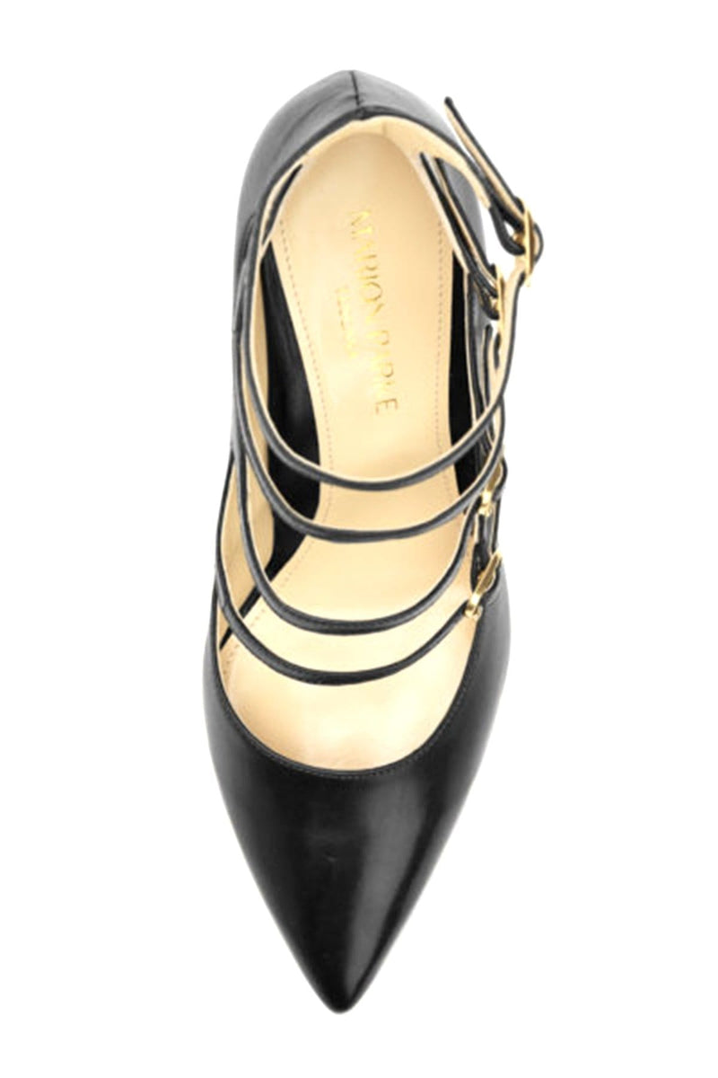 MARION PARKE Women's Mitchell Strappy Leather Mary Jane Pumps