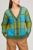 Marni Sweaters Buttoned Cardigan in Kiwi Marni Buttoned Cardigan in Kiwi