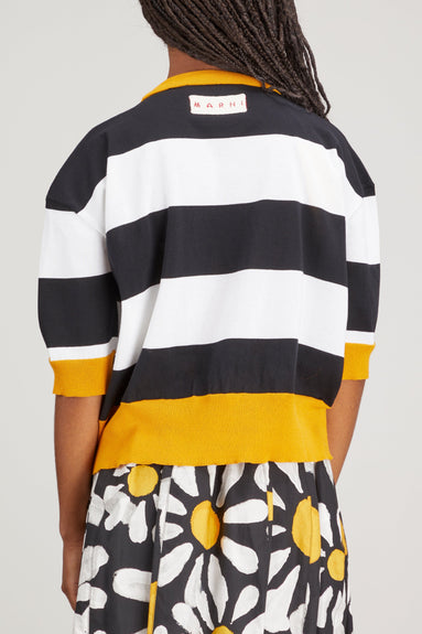 Marni Sweaters Loose Fit Roundneck Sweater in Black