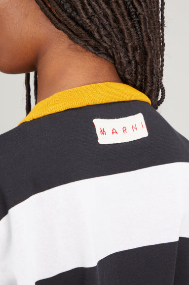 Marni Sweaters Loose Fit Roundneck Sweater in Black