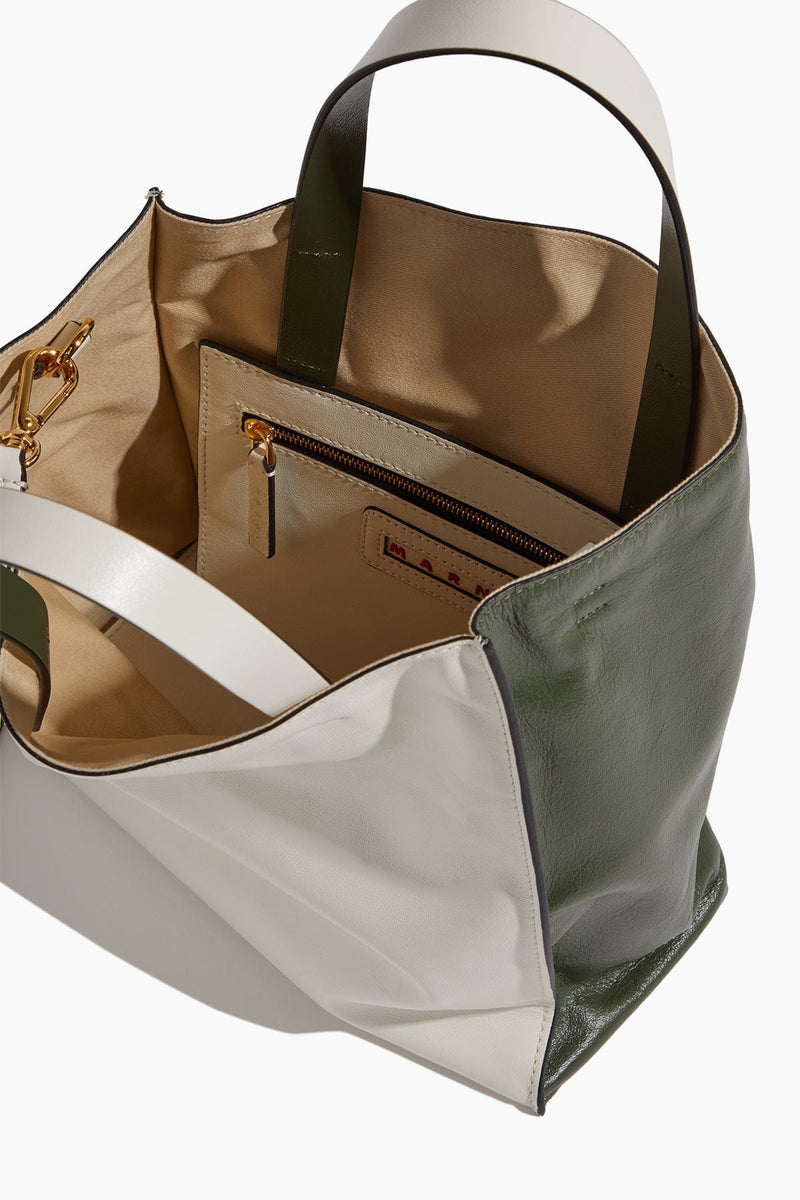 Marni Handbags Museo Soft Small Bag in Limestone/Gazebo – Hampden