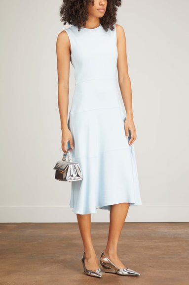 Marni Dresses Sleeveless Crewneck Midi Dress in Arctic