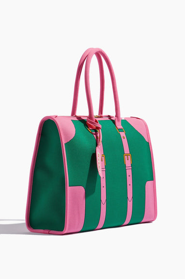 Marni Top Handle Bags Small Travel Bag in Sea Green/Fuchsia Fluo/Gold Marni Small Travel Bag in Sea Green/Fuchsia Fluo/Gold