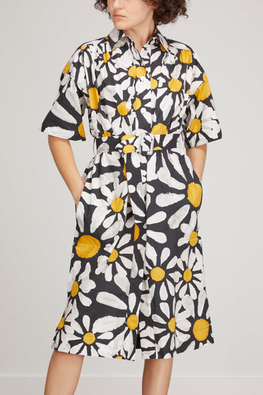 Marni Dresses Straight Cut Midi Dress in Black