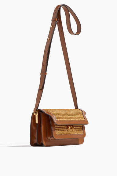Marni Handbags Shoulder Bags Trunk Soft EW Shoulder Bag in Raw Sienna/Mocha Marni Trunk Soft EW Shoulder Bag in Raw Sienna/Mocha