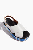 Marni Sandals Wedge Sandal in Lily White Marni Wedge Sandal in Lily White