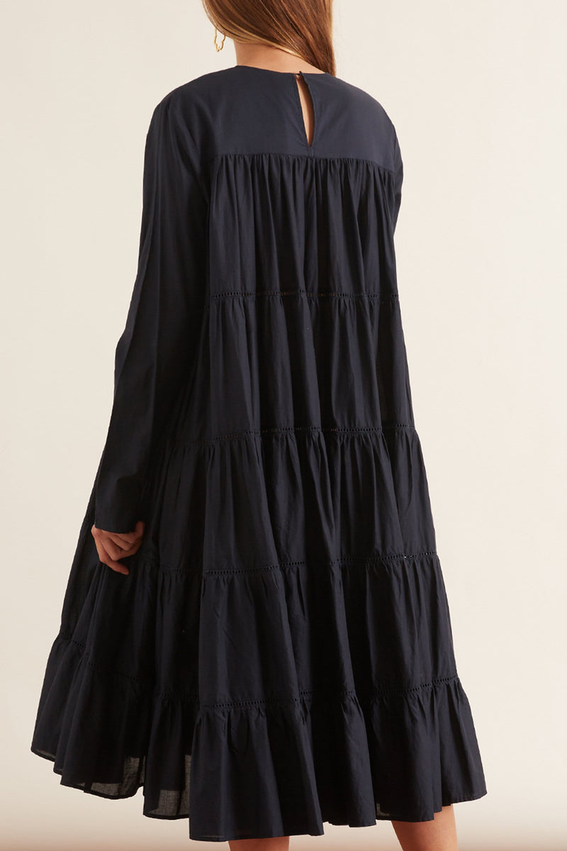 Essaouira Dress in Navy – Hampden Clothing